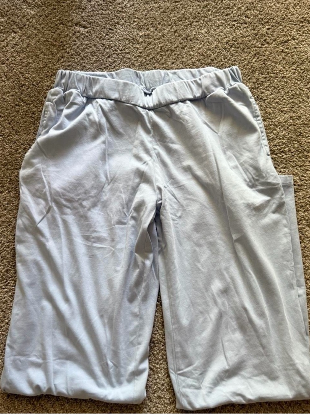 PacSun Light Blue Straight Leg Pull-On Pants